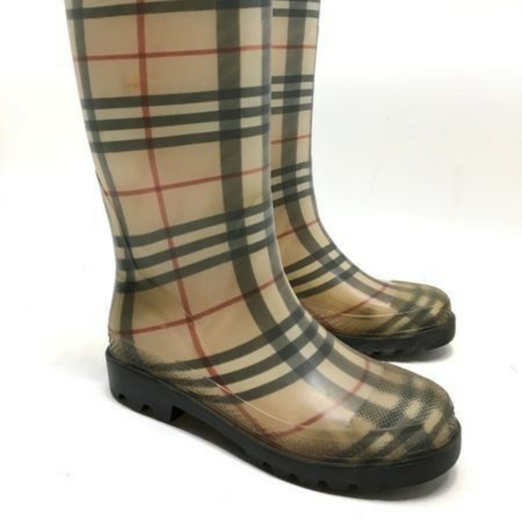 authentic burberry rain boots